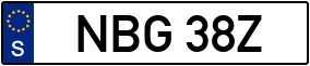 Trailer License Plate
